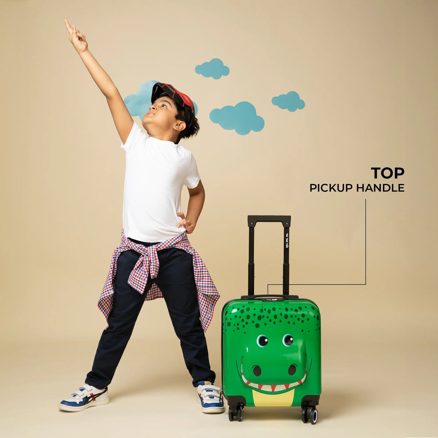 Luggage Children Cartoon Suitcase Trolley Case for Boys and Girls