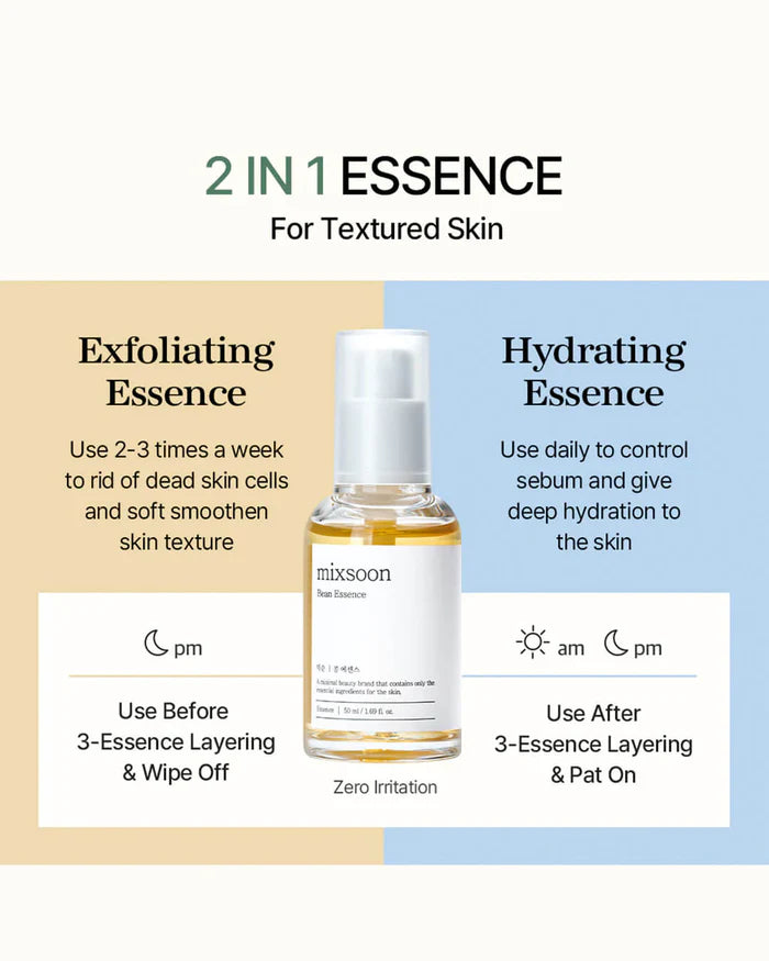 mixsoon Bean Essence 50ml / 30ml / 1.69 fl. oz. / 1.01 fl. oz.