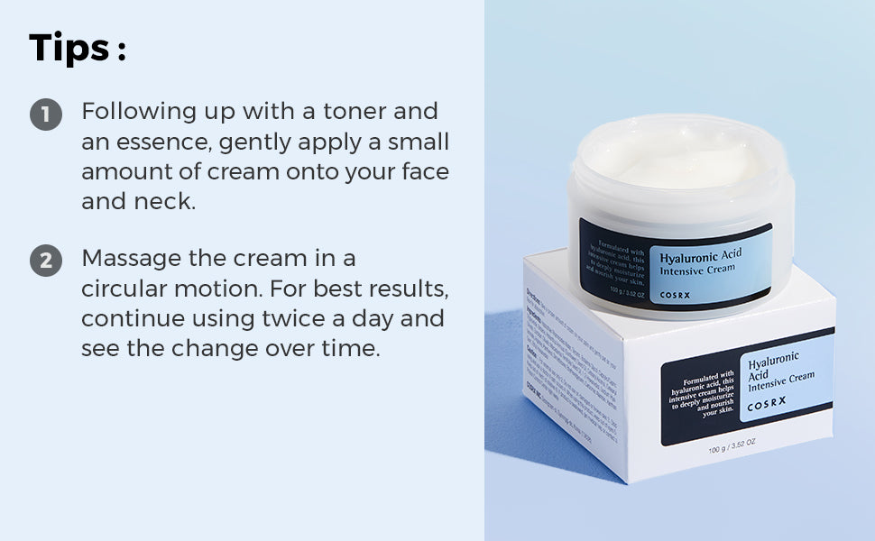 COSRX Hyaluronic Acid Intensive Cream 100g / 3.52 oz.