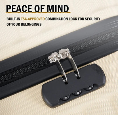 Luggage Set of 3 Suitcases with 2 Duffels 26 Inches